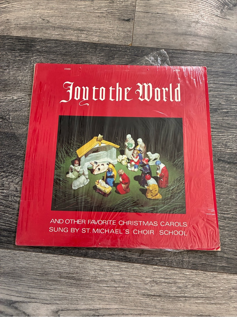 Joy to the World Vinyl Album - Red Holiday Choir Record